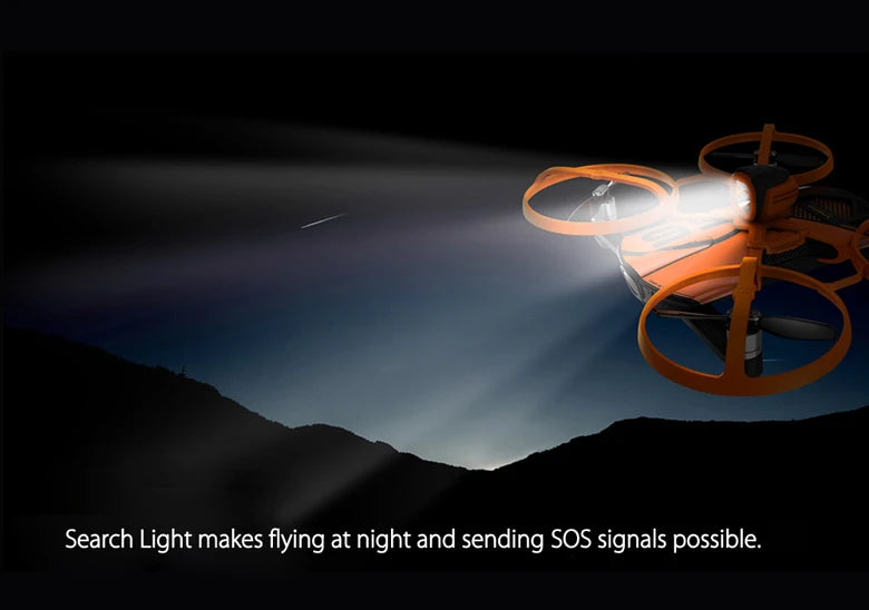 S6 Drone, Search Light makes flying at night and sending SOS signals possible
