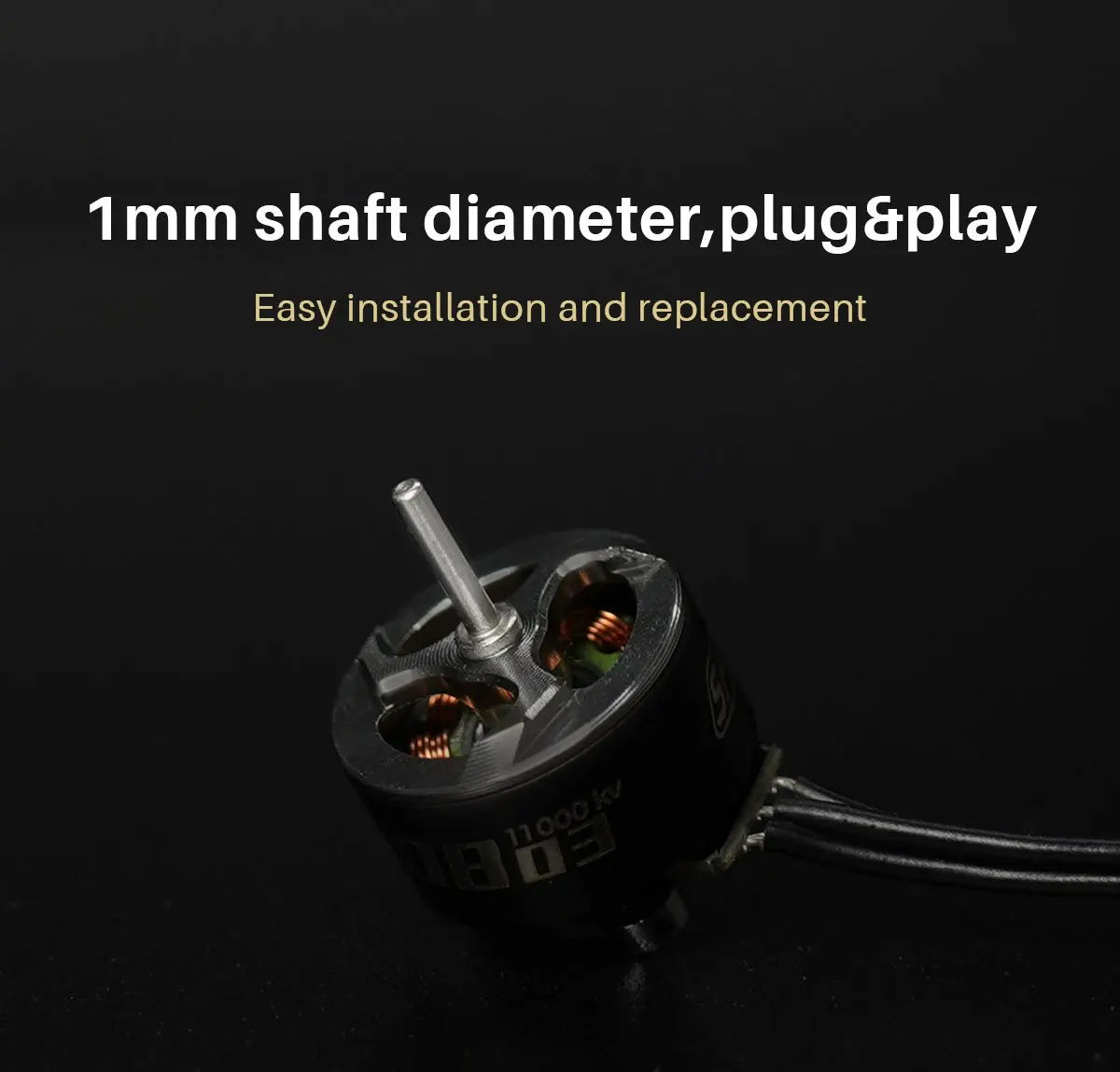 GEPRC SPEEDX2 0802 17000KV/22000KV Brushless Motor - Suitable For DIY RC FPV Quadcopter Drone Accessories Replacement Parts 9 GEPRC SPEEDX2 0802 17000KV/22000KV Brushless Motor, Imm shaft diameter,plugaplay Easy installation and replacement ioook Q