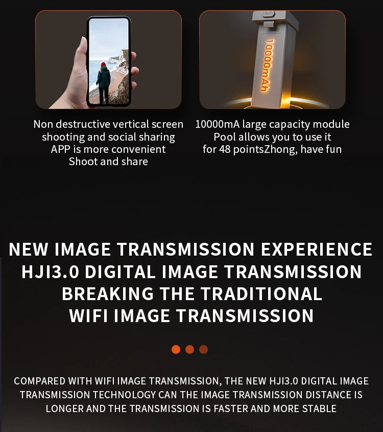 4DRC TG3 PRO Drone, NEW HJI3.0 DIGITAL IMAGE TRANSM