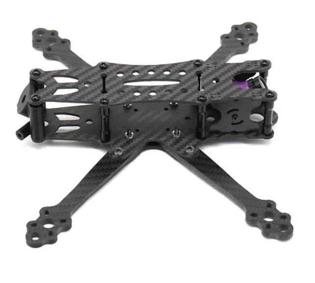 5Inch FPV Frame Kit. 3K carbon fiber matte Wheelbase: 220mm Motor hole position: M3*16