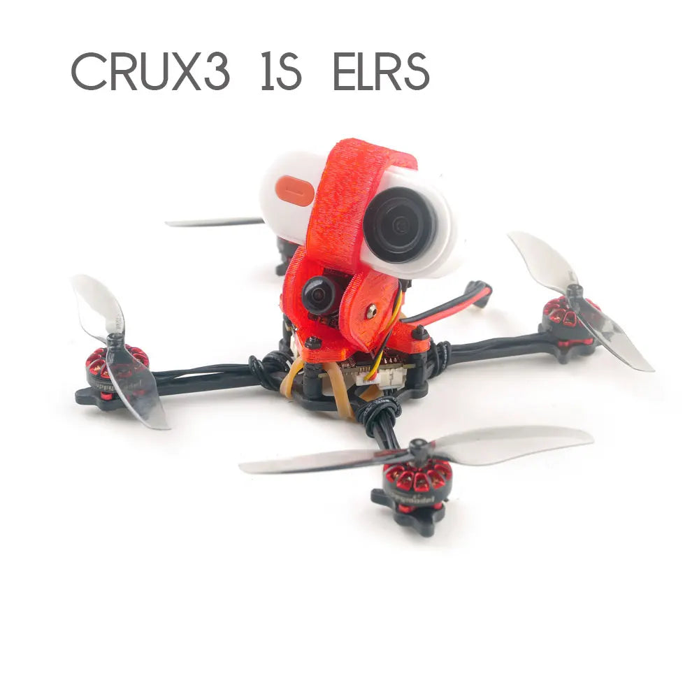 HappyModel Crux3 - 1S ELRS 3inch FPV Toothpick Drone F4 2G4 Built-in SPI ELRS 2.4G OPENVTX 400mW Caddx Ant EX1202.5 KV11500 1S 9 HappyModel Crux3 - 1S ELRS 3inch FPV, ExpressLRS firmware target: CRAZYBEEF4SX1280 .