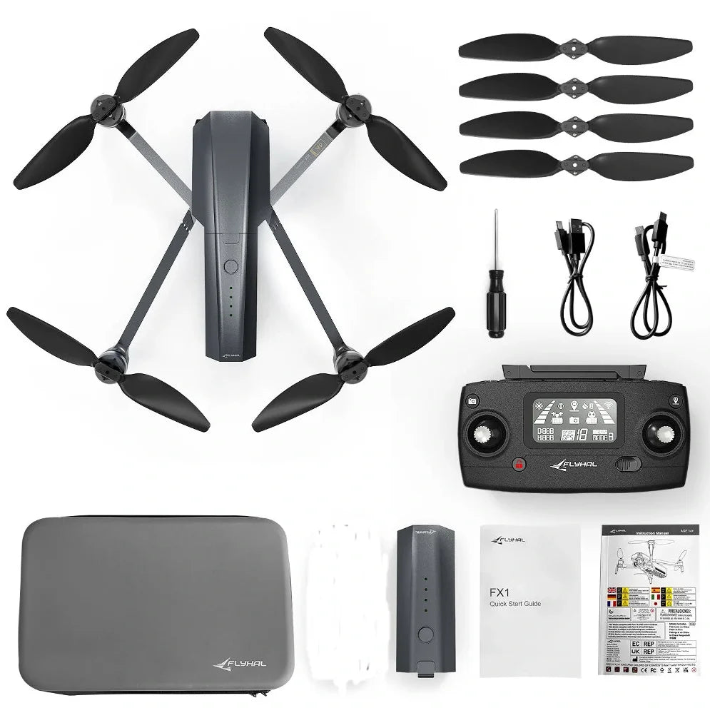 FLYHAL FX1 Drone - 5G WIFI GPS 3-axis Gimbal 50x 4K HD EIS Camera 28mins Flight Time Professional Camera Drone 16 FLYHAL FX1 Drone, DaBB EeaB RoEB ELYHAL TALYHAC FX