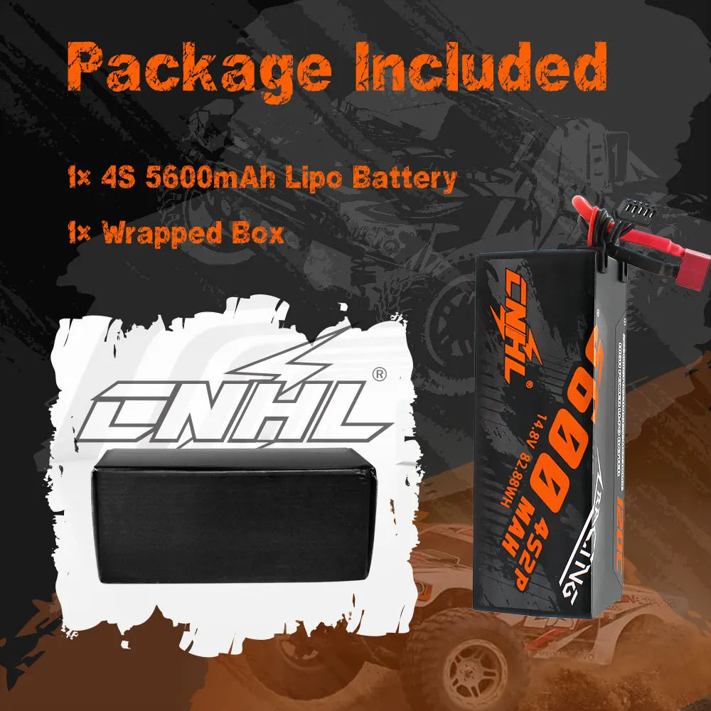 CNHL 14.8V 5600mAh Lipo 4S Battery for FPV Drone, CNHL 14.8V 5600mAh Lipo 4S Battery SPECIFICATION