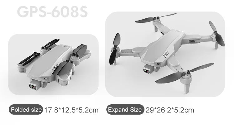 S608 Pro Drone, gps-608s folded size) 17.8*12.