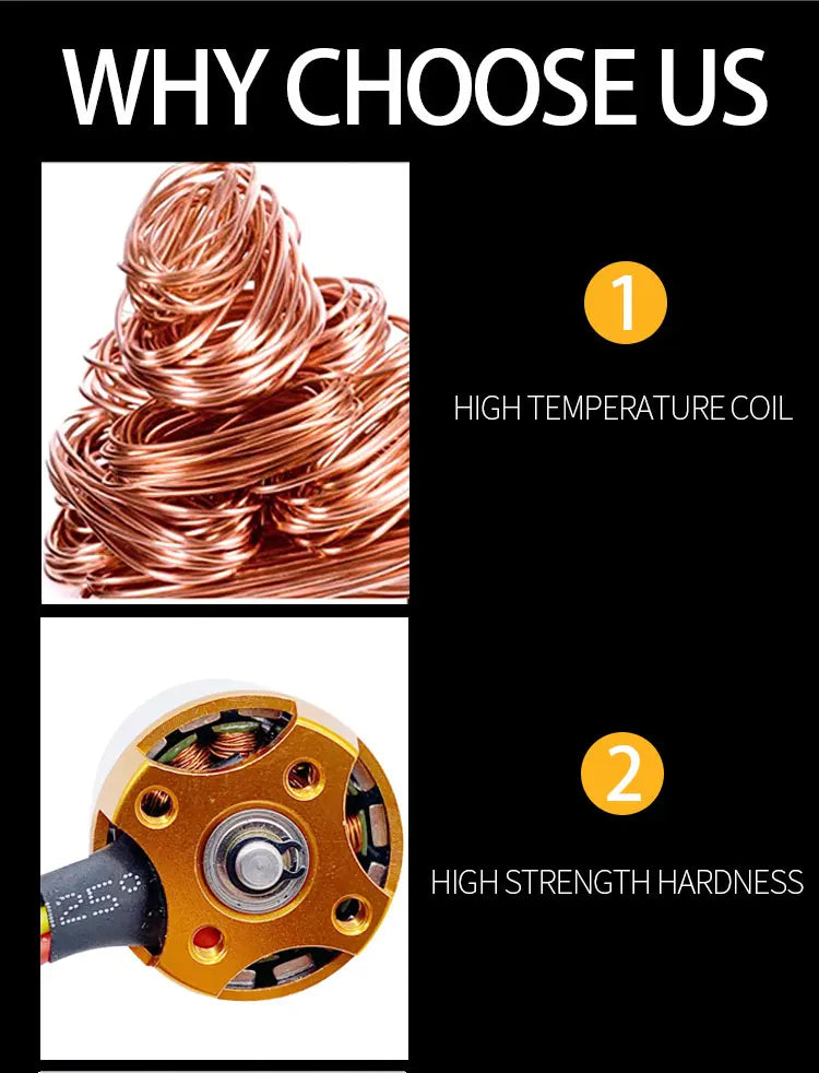 XXD A2212 930KV/1000KV/1400KV/2200KV/2700KV Brushless Motor for Quad rotor Multicopter and RC Aircraft 14 HIGH TEMPERATURECOIL 2 HIGH STRENGTH HARDNESS