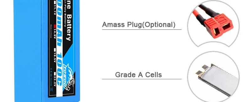 2PCS Yowoo Graphene Battery Lipo 3S 4S 6S 11.1V 14.8V 22.2V 2200mah 5000mah 6000mah 3000mah XT60 XT90 EC5 100C RC Drone FPV Helicopter Airplane Car Toys Parts 11 2PCS Yowoo Graphene Battery, internal impedance can reach as low as 1.2m compared to that of