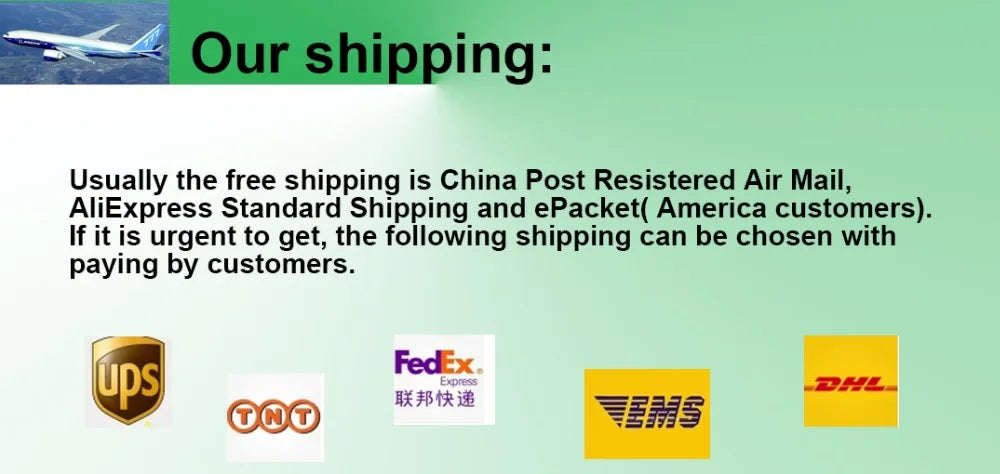 eoth 2.4G wifi Antenna, the following shipping can be chosen with paying by customers: FedEx lups) Express