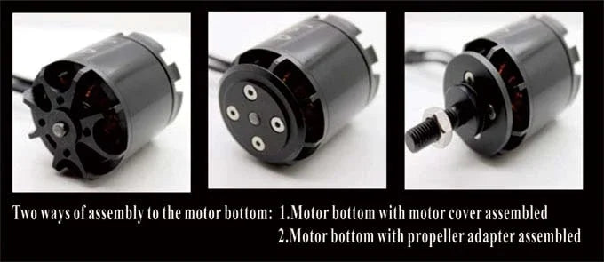 EMAX GT2820 Motor, two ways of assembly to the motor bottom: [.Motor botton with