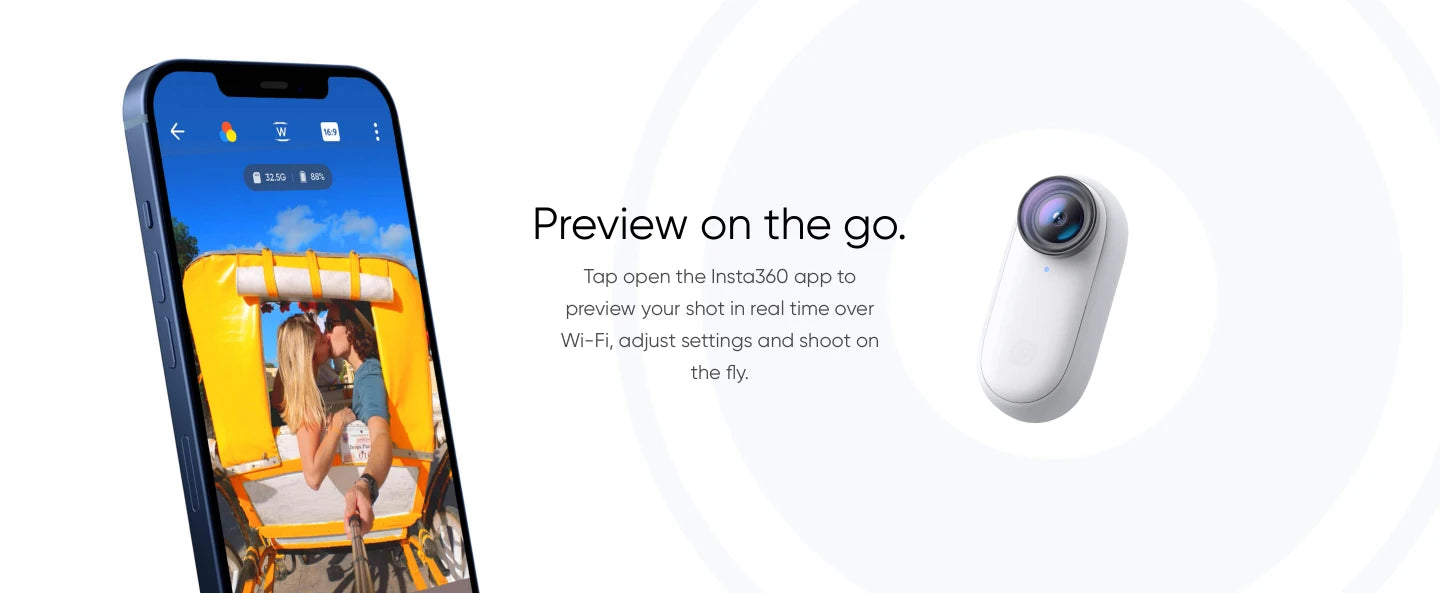 Insta360 GO Small Action Camera Light Weight Waterproof Stabilization POV Capture With Charge Case Wearable Camera Accessories 14 Insta360 GO Small Action Camera Light