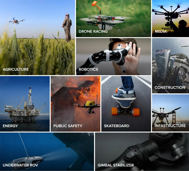 MAD 8318 IPE Agriculture Drone Motor, High-performance motor for various industries including drone racing, agriculture, and more with gimbal stabilizer.