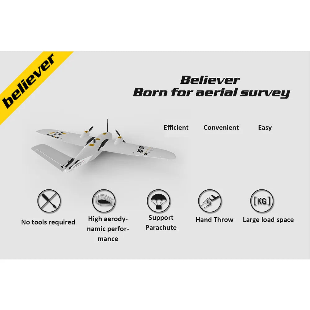 Makeflyeasy Believer, Believer Born for aerial survey Efficient Convenient [KG] No tools required High