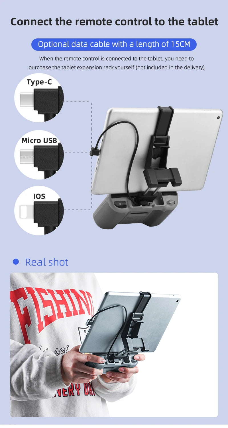 Data Cable for DJI Mavic 3/Air 2/2S/Mini 2/MINI 3 PRO Drone Control IOS Type-C Micro-USB Adapter Wire 22 Data Cable for DJI Mavic 3/