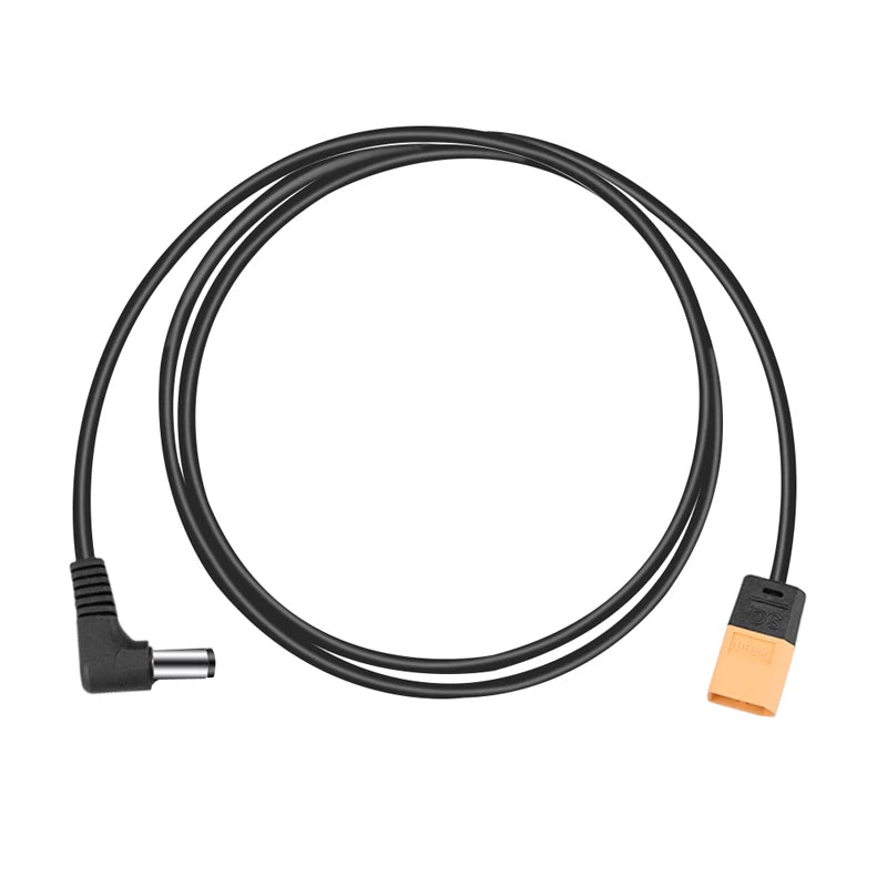 FPV Goggles Pwoer Cable XT60 to DC Plug, this power cord is only used for batteries that support the XT60 plug . it