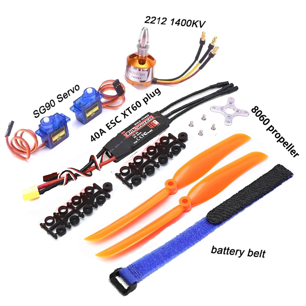 A2212 2212 1000KV 1400KV 2200KV Brushless Motor 30A 40A / 40A BLheli ESC SG90 9G Micro Servo for RC Fixed Wing Plane Helicopter 23 -Input Voltage: 2-3cells lithium battery or 5-9 cells NiCd