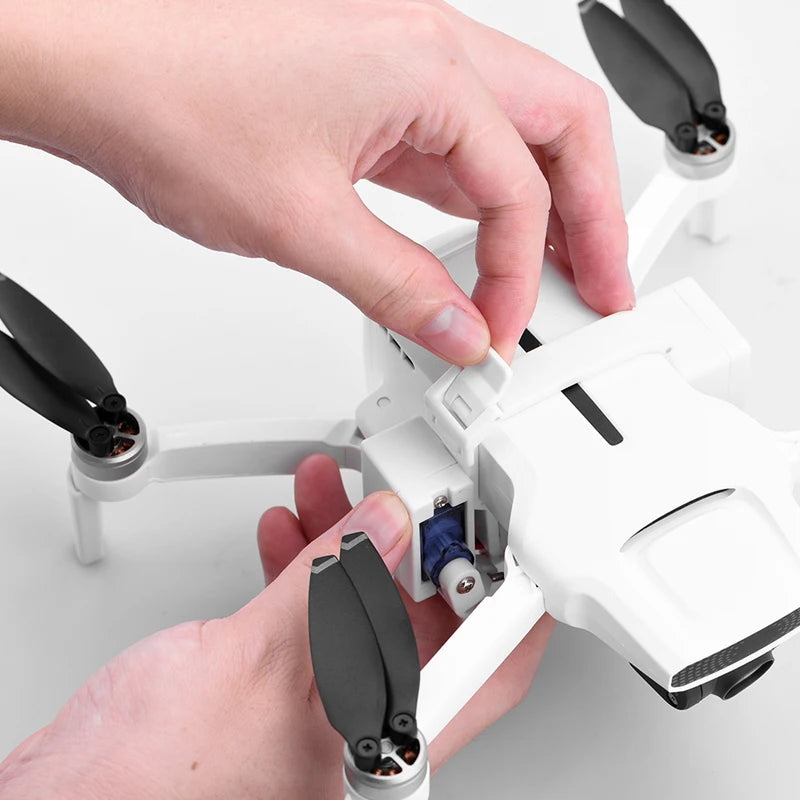 Drone Airdrop, the installed weight is about 68g, which is light and safe . the integrated fuse