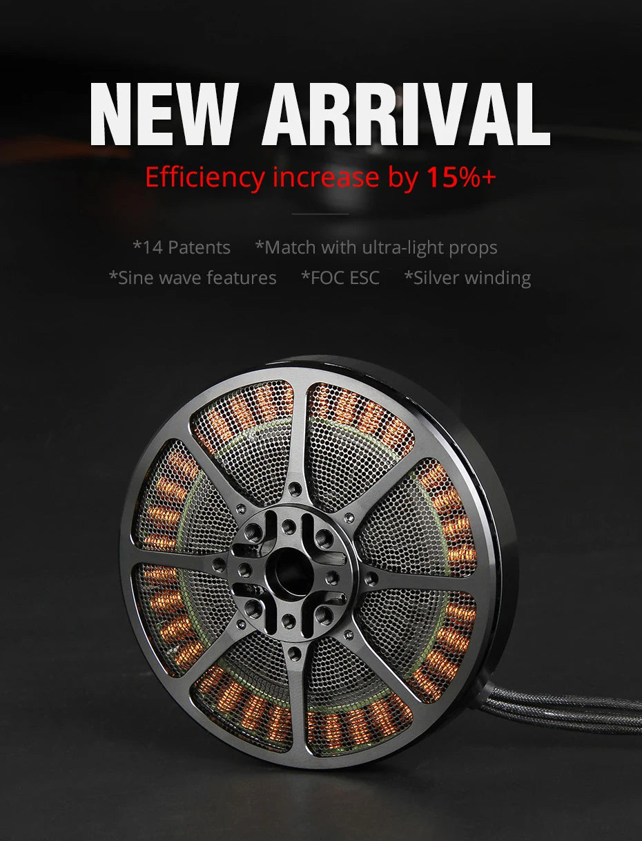 T-motor U8 Lite KV100 - 1300W 7KG Thrust Ultra-light Efficient Motor With Ultralight CF Prop For UAV Helicopter RC Drones 6 T-motor, NEW ARRIVAL Efficiency increase 15%+ *14 Patents *Match with ultra-light