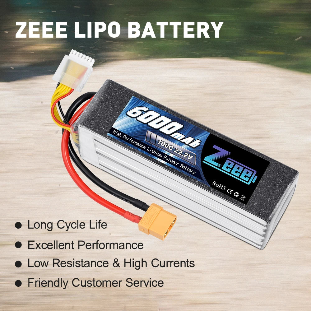 Zeee Lipo Battery, ZEEE LIPo BATTERY High Long Cycle Life Excellent Performance Low Resistance 