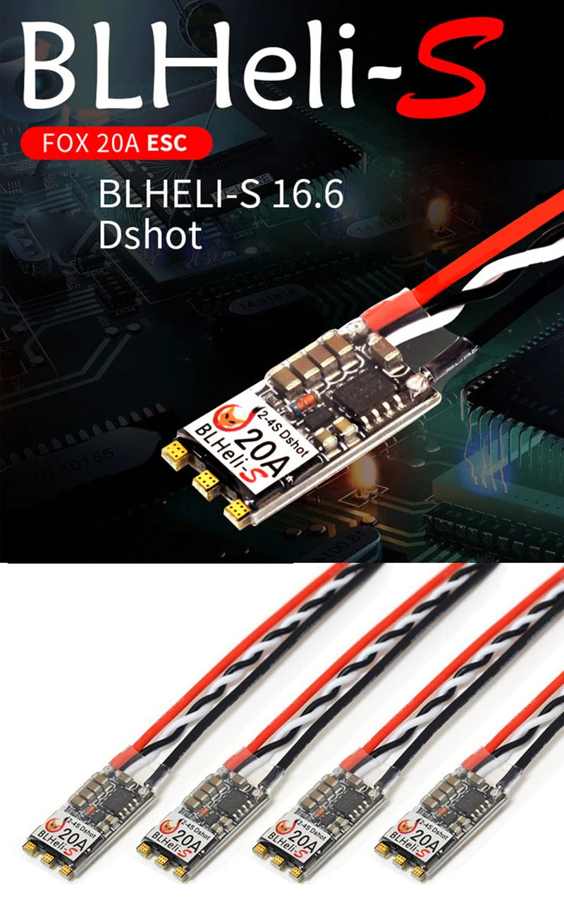 Fox BLheli_S 2-4S Brushless 20A ESC SPECIFIC