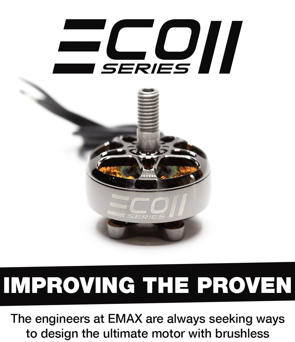 EMAX ECOII Series Original ECO II 2807 6S 1300KV 5S 1500KV 4S 1700KV Brushless Motor for FPV Racing RC Drone Diy Parts 17 EMAX engineers are always seeking ways to design the ultimate motor with brushless brushless