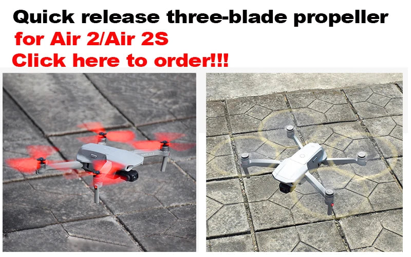 Low Noise 7238 Propeller, Quick release three-blade propeller for Air 2IAir 25 Click here to orderl