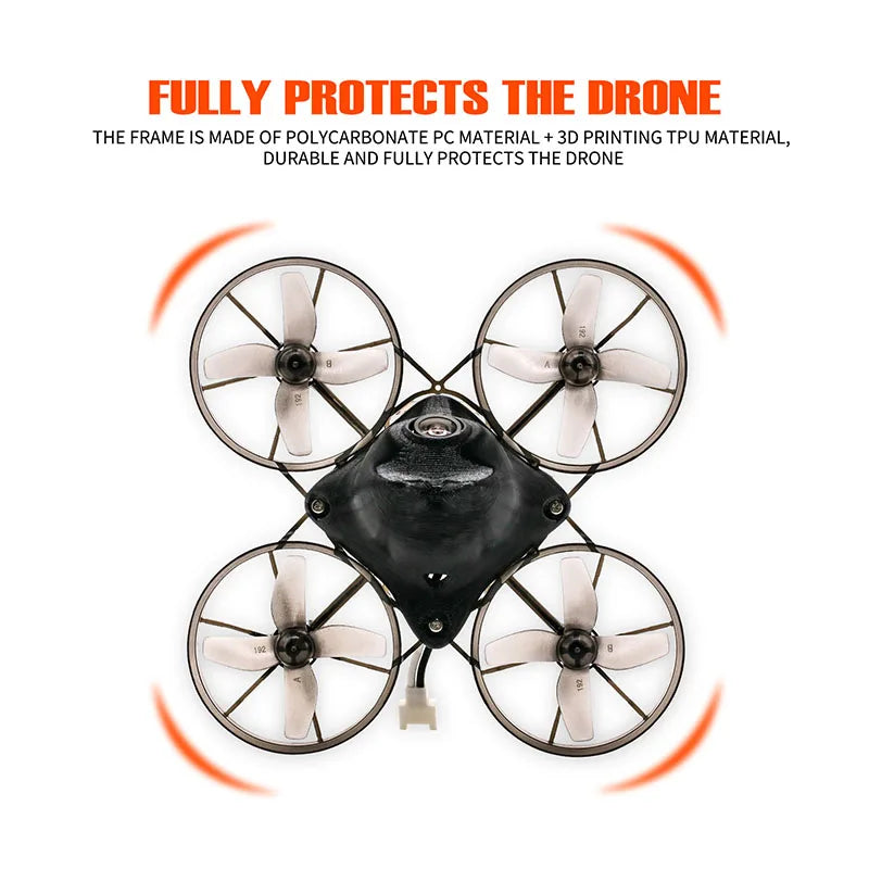 TCMMRC Runcam FPV drone - Multi-speed control RTF 38mm Propeller 5.8G 25mW VTX FPV Racing Drone 8620 brush motor drones 23 TCMMRC Runcam FPV drone, FRAME IS MADE OF POLYCARBONATE PC MATERIAL + 3