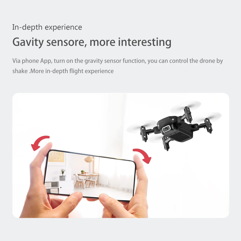 XKJ Mini Drone 4K 1080P 480P Camera RC Foldable Quadcopter WiFi Fpv Air Pressure Altitude Hold Black And Gray Dron Toy For Kids 47 XKJ Mini Drone, more in-depth flight experience 2 gavity via a