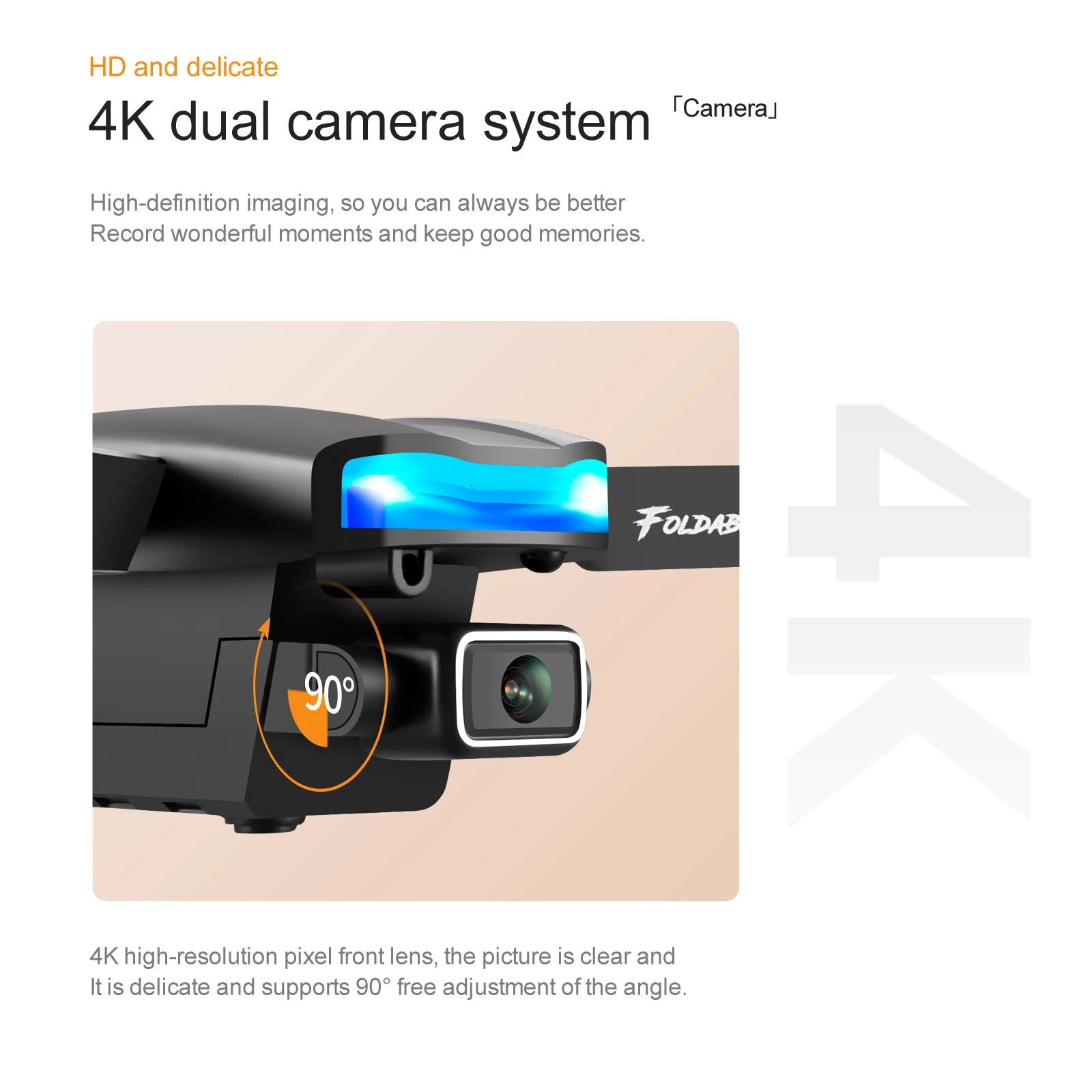 S85 Drone, folbke 4k high-resolution pixel front lens