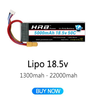 2PCS HRB Lipo Battery, don't put it beside the high temperature condition