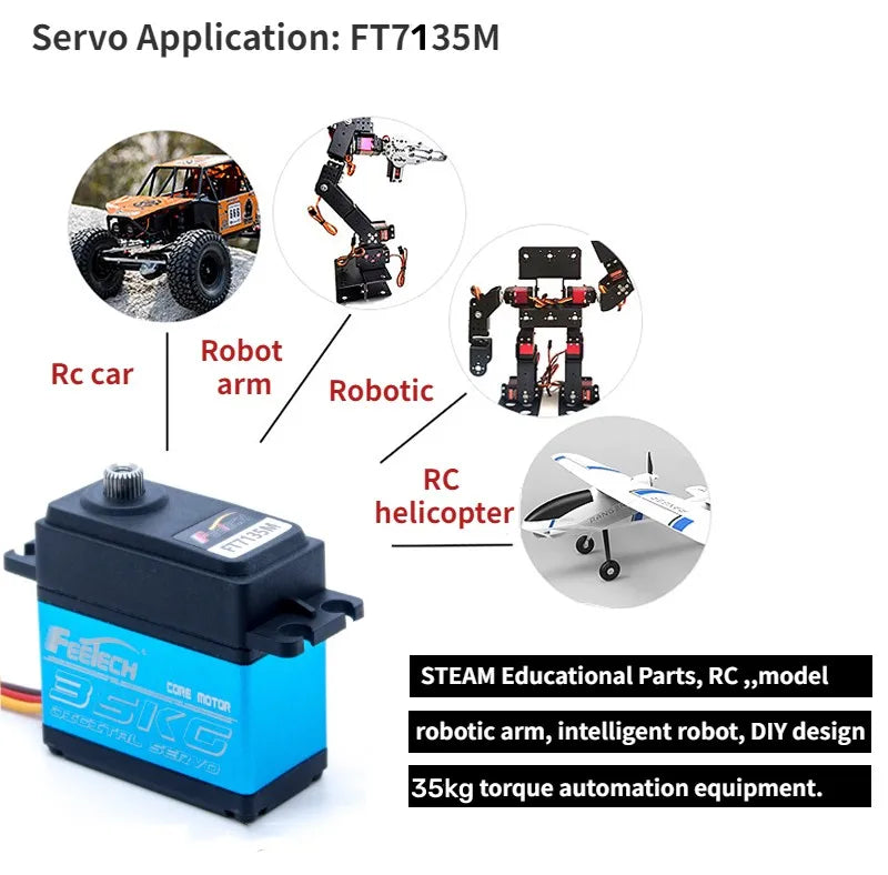 Feetech FT7135M, FT7135M Robot Rc car arm Robotic RC helicopter STEAM Educational Part