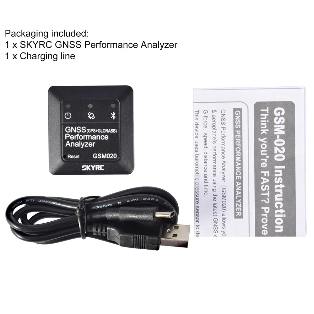 SKYRC GSM020 GNSS Performance Analyzer, 4.In the App recorded data turns into useful analysis