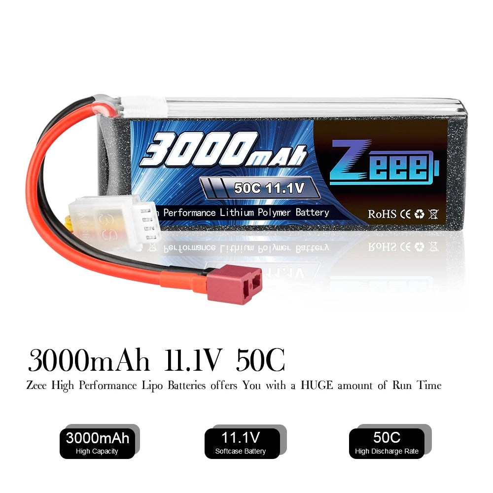booooab EEB 50C 11.1V Performance Lithium Polymer Battery