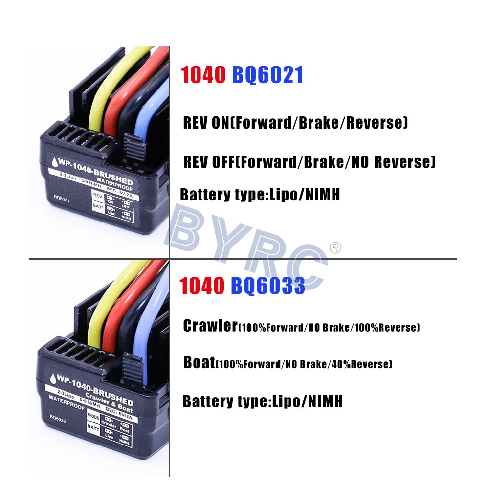 Battery type:Lipo/ NIMH 3 DA; 1040 BQ