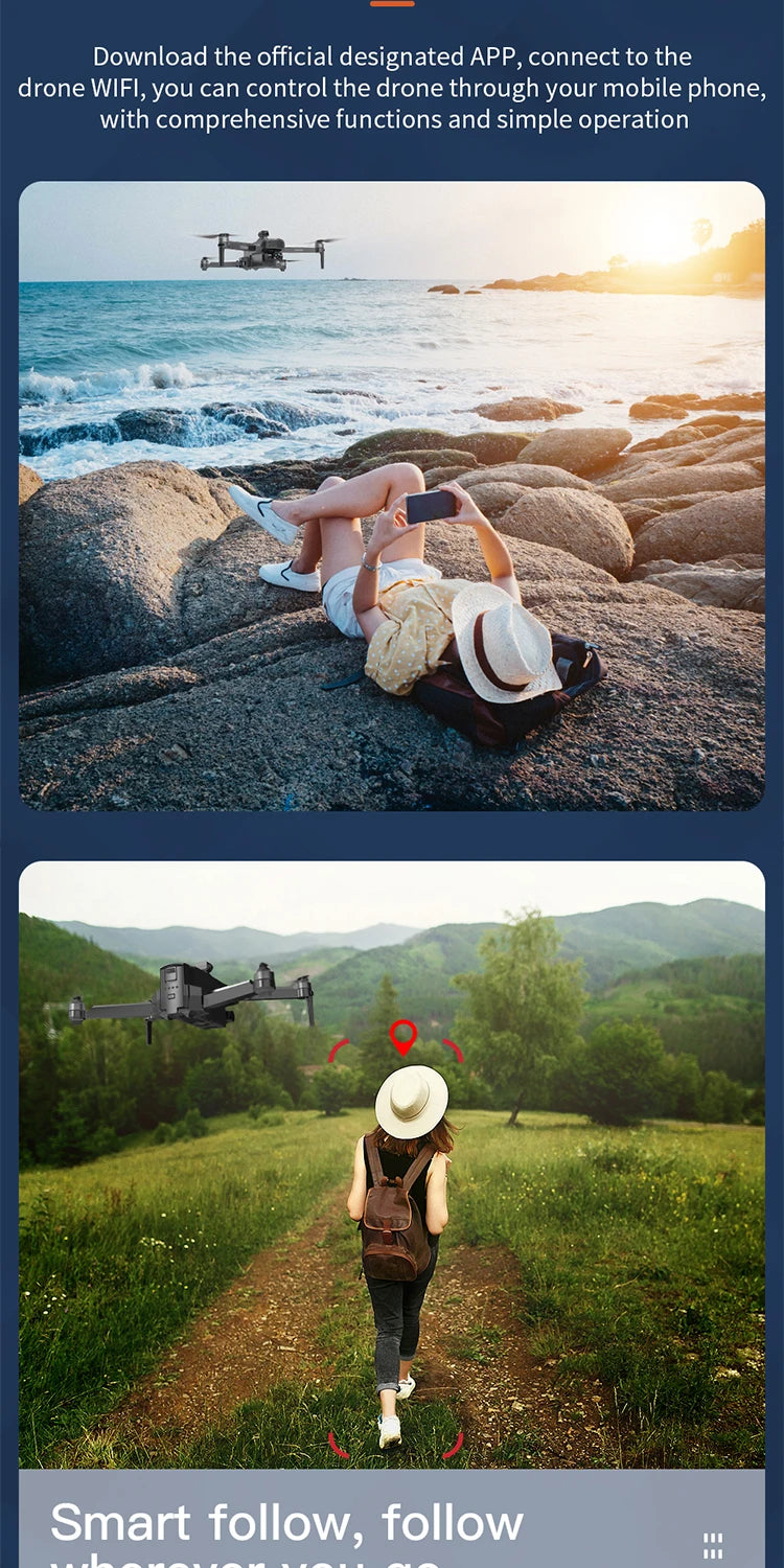 ZLL SG908 Pro - GPS Drone, download the official designated app, connect to the drone wifi . you