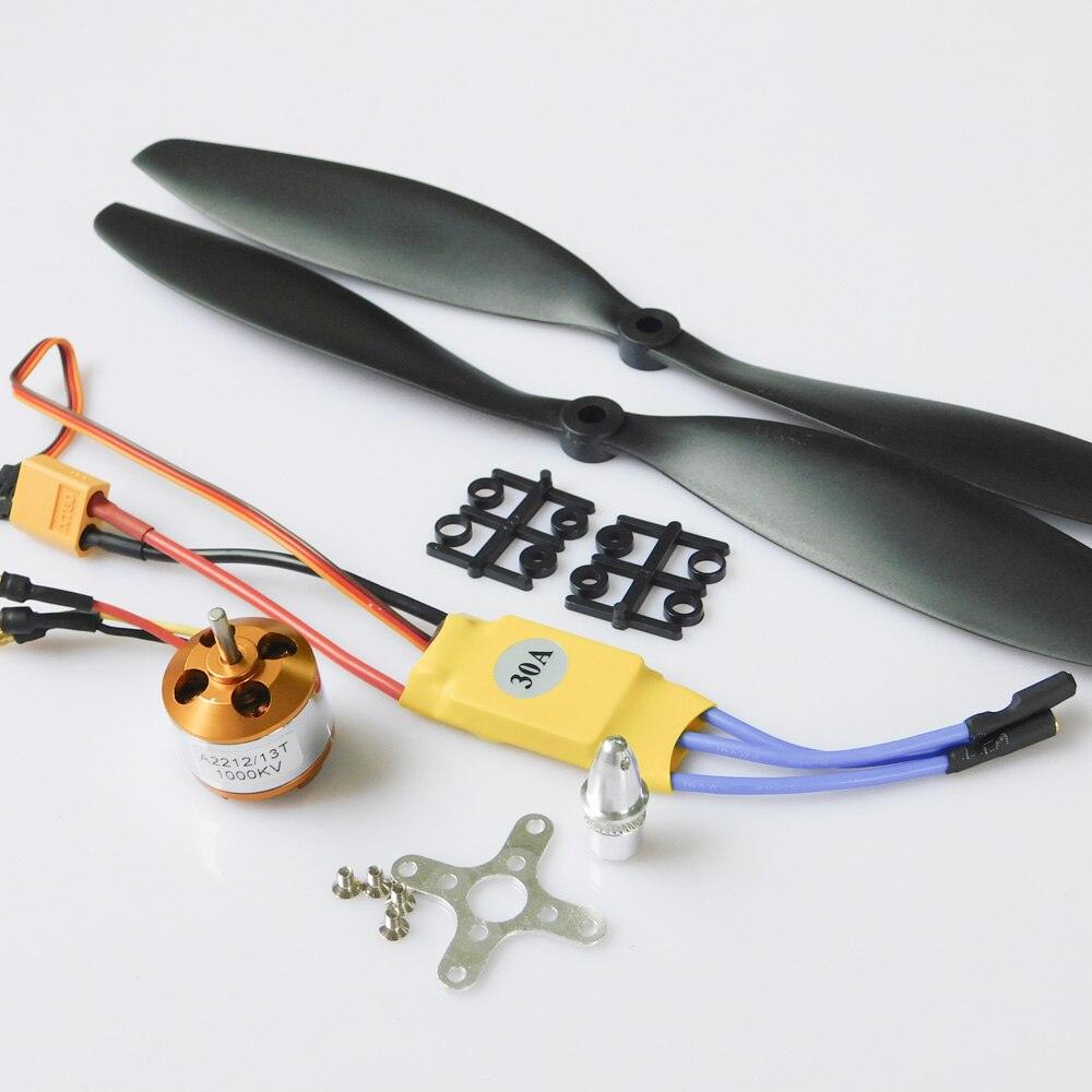 MAJONMMERD Kit Moteur Brushless, Moteur A2212 13T 30A 1000KV, Contrôleur de Vitesse électronique (ESC) pour Quadricoptères RC, Conception Légère, pour MAJONMMERD Kit Moteur Brushless, Moteur A2212 13T 30A 1000KV, Contrôleur de Vitesse électronique (ESC) pour Quadricoptères RC, Conception Légère, pour