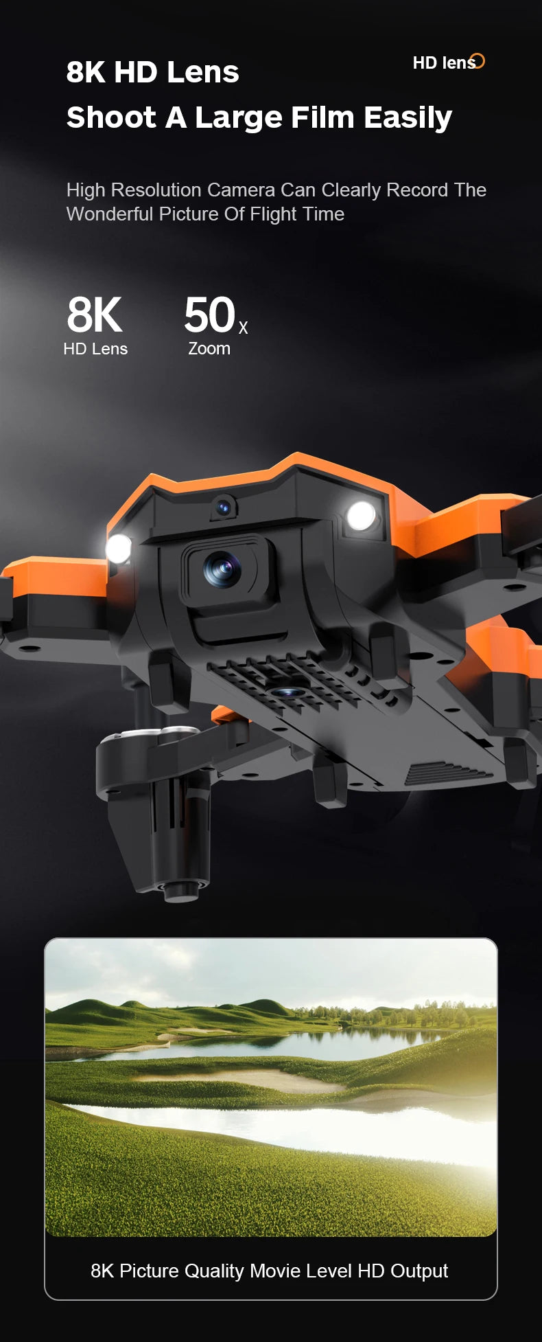 S21 Drone, 8k hd lens shoot a large film easily high resolution