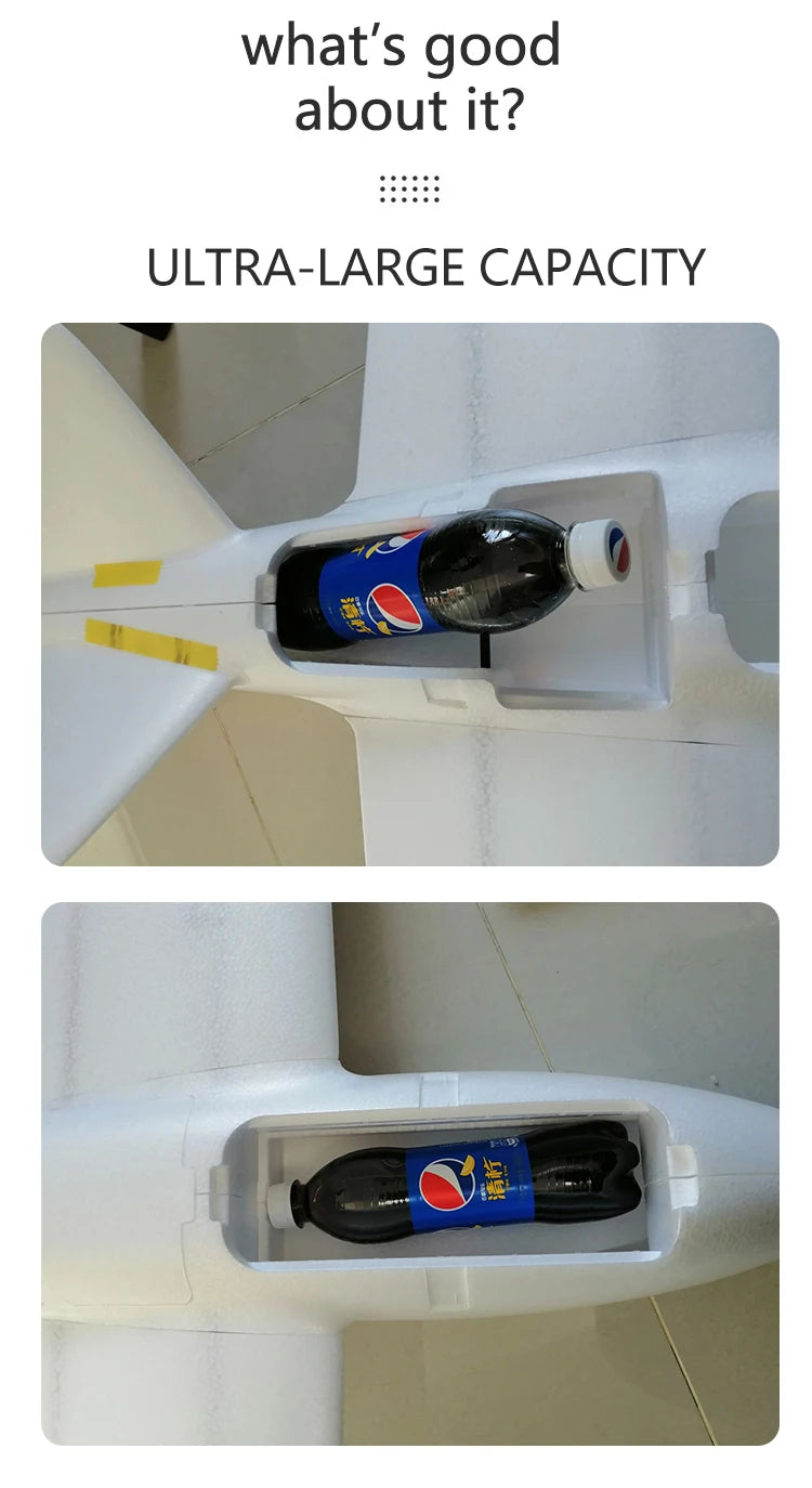 X-uav Talon Pro EPO - Fat Soldier Fixed Wing AirCraft Aerial Survey FPV Carrier Model Building RC Airplane Drone KIT Outdoor Toys for Children 9 X-uav Talon Pro EPO, what's good about it? ULTRA-LARGE CAPAC