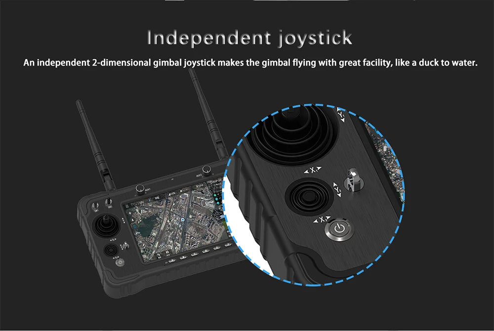 gimbal joystick is an independent 2-dimensional joystick . it makes the