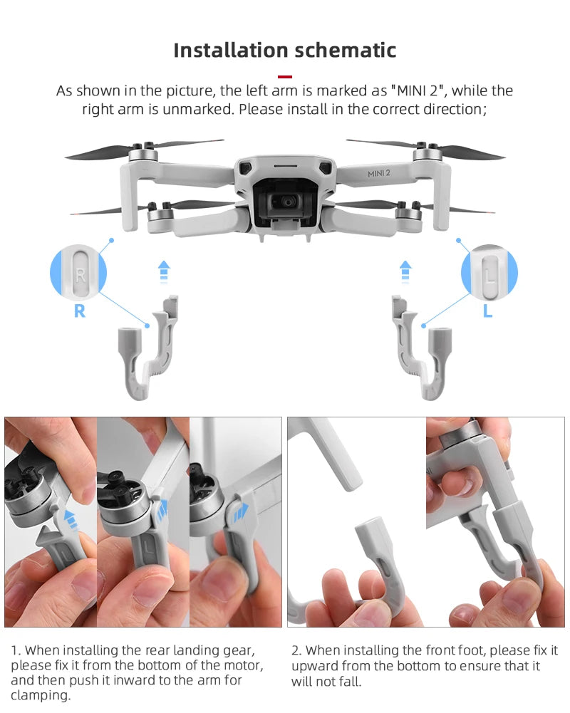 Landing Gear, DJI Mavic Mini 2/SE Height