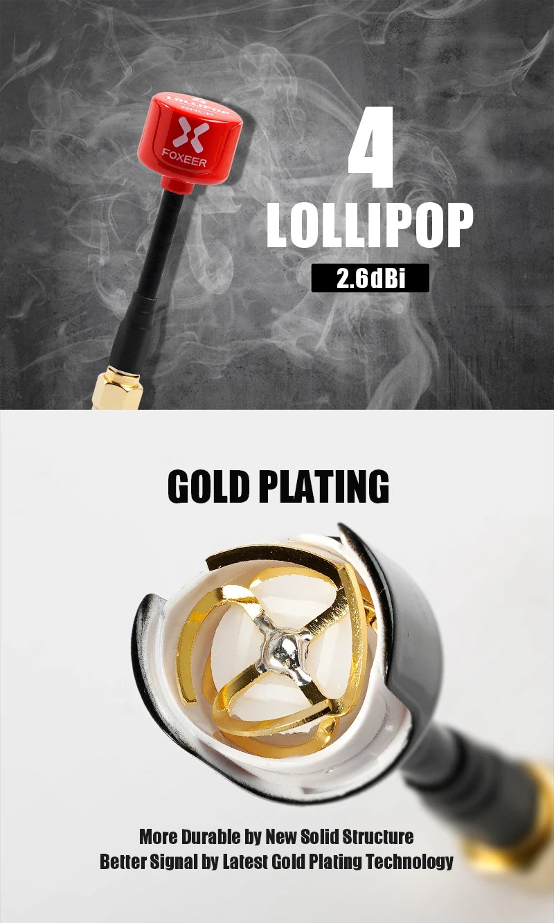 4 LOLLIPOP 26dBi GOLD PLATING More Durable by New Solid