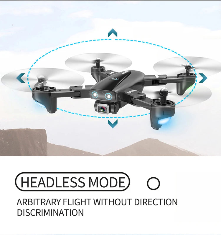 S167 Drone - 2020 New GPS Drone With 4K HD Camera 5G WIFI FPV RC Foldable Quadcopter Drone Flying Gesture Photos Video Helicopter Toy Professional Camera Drone 39 S167 Drone, HEADLESS MODE ARBITRARY FLIGHT WITHOUT DIRECTION DIS