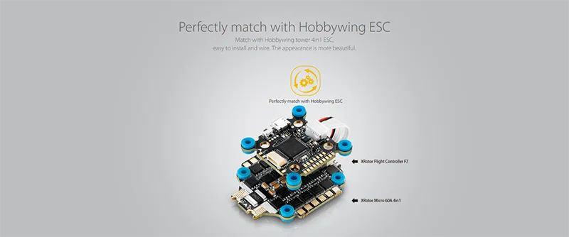 Hobbywing XRotor  F7  Flight Controller, Hobbywing ESC Kuton%n Hobon naondal a