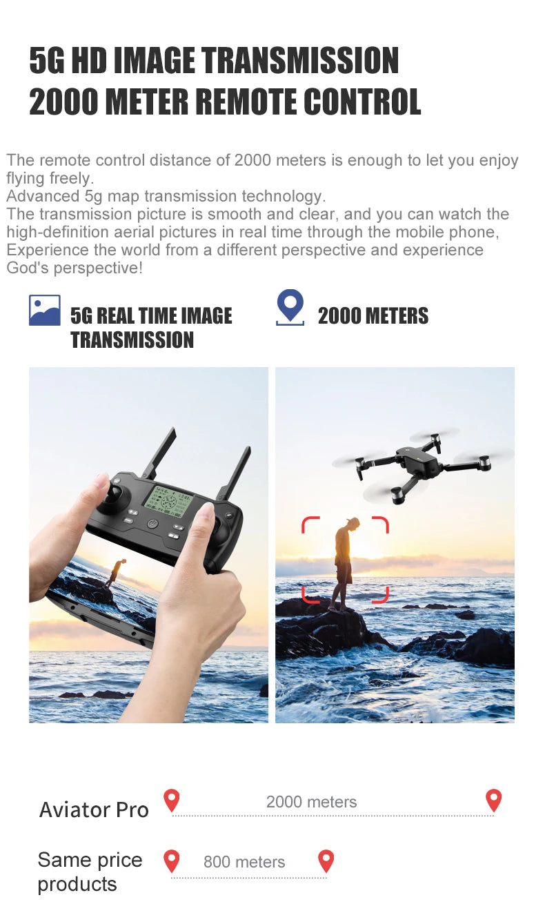 8811 Pro Drone With 32G/64 TF SD Card - 5G WIFI FPV RTR With 6K HD Camera 2-Axis Anti-Shake Self-Stabilizing Gimbal Dron Professional Camera Drone 28 8811 Pro Drone, 5g HD IMAGE TRANSMISSION 2000 METER REMOTE CONTROL