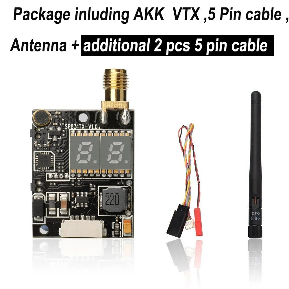 AKK K33/K31 VTX, AKK VTX ,5 Pin cable Antenna additional 2 pc