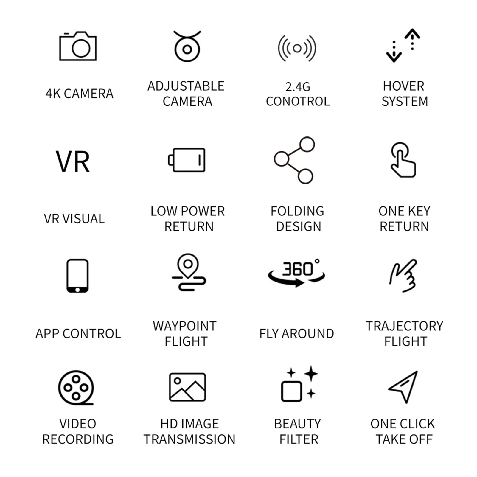 HJ95 Drone - Mini Foldable RC Quadcopter Real Time Transmission Dual 4k Camera Hd Aerial Photography 8 HJ95 Drone, adjustable 2.46 hover 4k camera camera conotrol system .