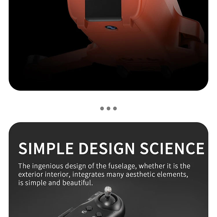 G108 Pro MAx Drone, the ingenious design of the fuselage, whether it is the exterior interior, is simple