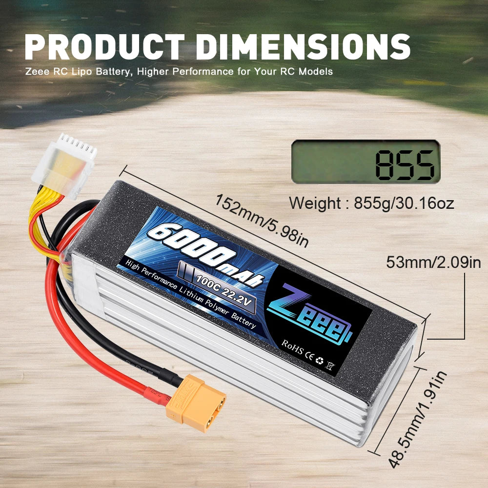 Zeee Lipo Battery, Zeee RC Lipo Battery, Higher Performance for Your RC Models 855
