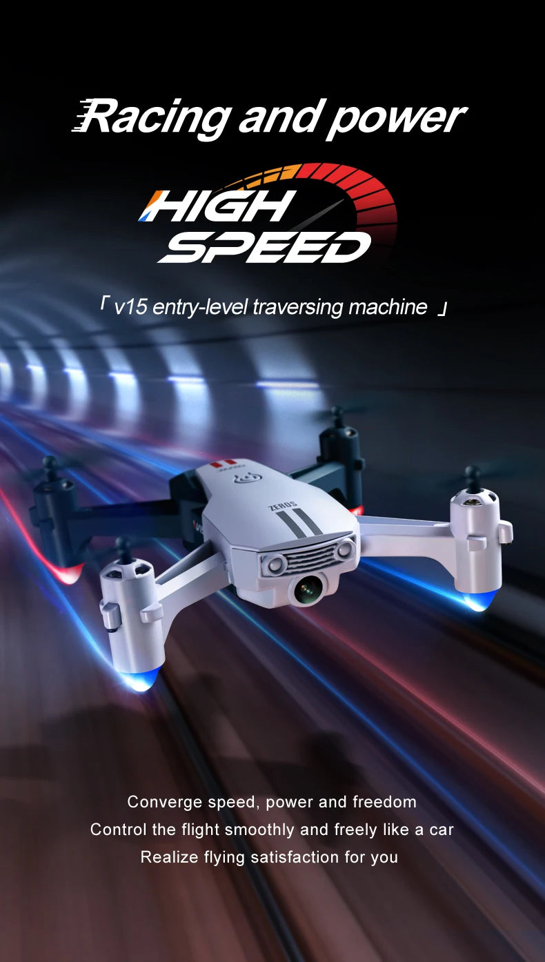 V15 Drone, converge speed, power and freedom control the flight smoothly and freely like