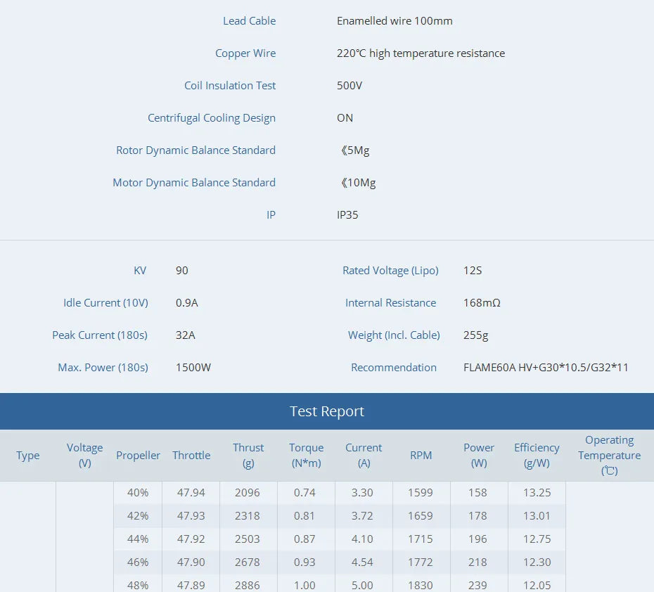 T-MOTOR MN1005 KV90 Motor - Antigravity 9.3KG Thrust 11.5g/W at 3kg Ultralight Aircraft Engine 8 T-MOTOR, ead Cable Enamelled wire OOmm Copper Wire 220*