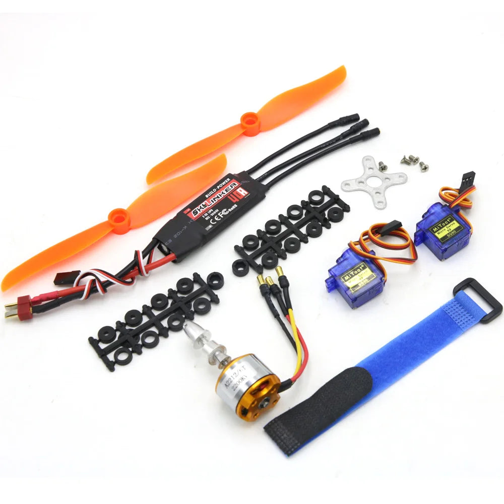 A2212 2212 2200KV 1400KV 1000KV Brushless Motor 30A 40A / 40A BLheli ESC SG90 9G Micro Servo for RC Fixed Wing Plane Helicopter 21 efficiency current: 4-10A (>75%) Current capacity: 12A/60s No