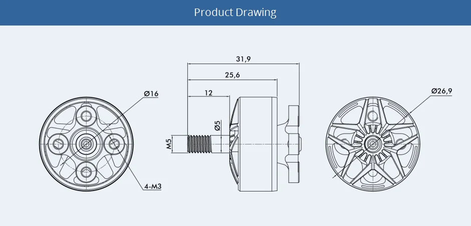 T-motor MCK V3.0 KV1910 KV2100 4-6S Brushless Motor for FPV Freestyle Racing Drone Champion Co-brand 8 T-motor MCK V3.0 KV1910 KV2100 4-6S